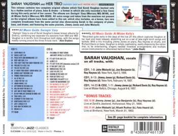2CD Sarah Vaughan And Her Trio: Swingin' Easy + At Mister Kelly's