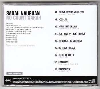 CD Sarah Vaughan: No Count Sarah