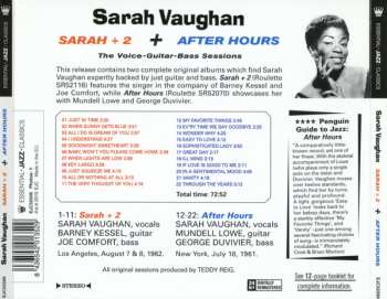 CD Sarah Vaughan: Sarah + 2 + After Hours