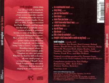 CD Sarah Vaughan: Sings For Lovers