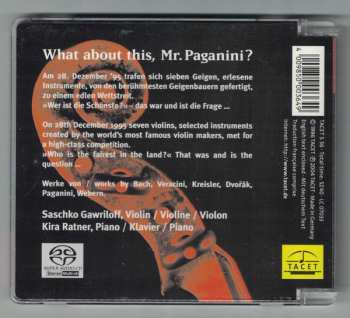 CD Saschko Gawriloff: What About This, Mr. Paganini?