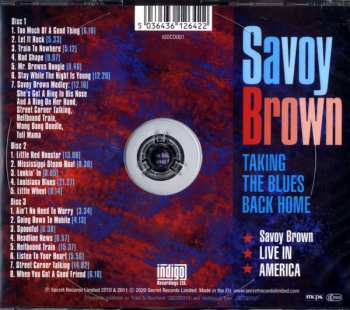 3CD Savoy Brown: Taking The Blues Back Home - Live In America