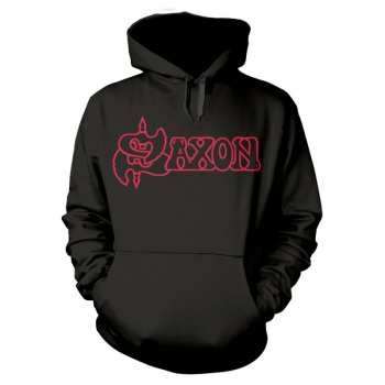 Merch Saxon: Mikina S Kapucňou Denim And Leather