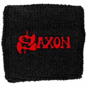 Merch Saxon: Potítko Red Logo Saxon