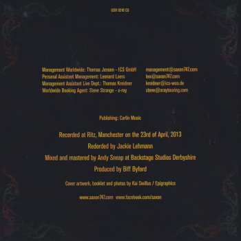 2CD Saxon: St. George's Day Sacrifice Live In Manchester