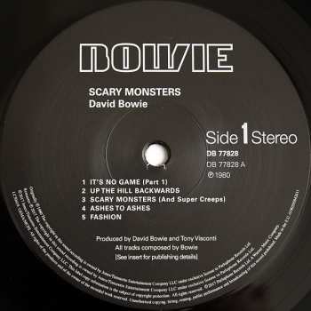 LP David Bowie: Scary Monsters