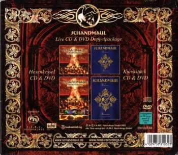 2CD/2DVD/Box Set Schandmaul: Live CD & DVD Doppelpackage - Hexenkessel & Kunststück