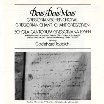 CD Godehard Joppich: Deus, Deus Meus (Gregorianischer Choral = Gregorian Chant = Chant Grégorien)