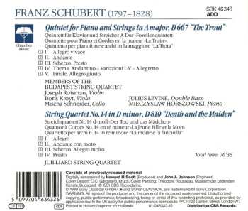 CD Franz Schubert: Forellen-Quintett / Der Tod Und Das Mädchen