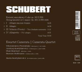 CD Franz Schubert: String Quintet In C Major D.956