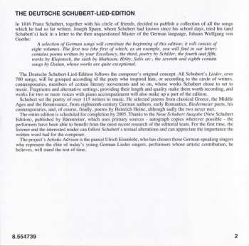 CD Franz Schubert: Mayrhofer-Lieder, Vol. 2