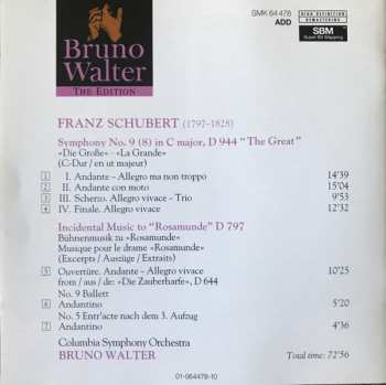 CD Columbia Symphony Orchestra: Symphony No. 9 (8) "The Great" • Rosamunde (Excerpts)