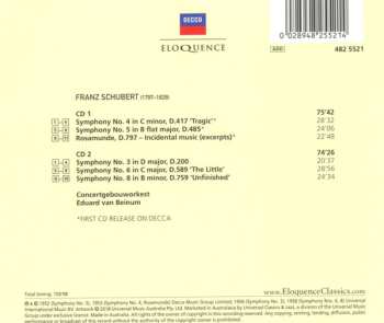 2CD Franz Schubert: Symphonies No. 3, 4, 5, 6 & 8; Rosamunde
