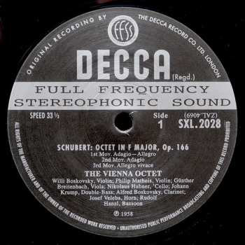 LP Franz Schubert: Octet In F Major