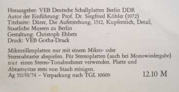 LP Heinrich Schütz: Auferstehungshistorie SWV 50