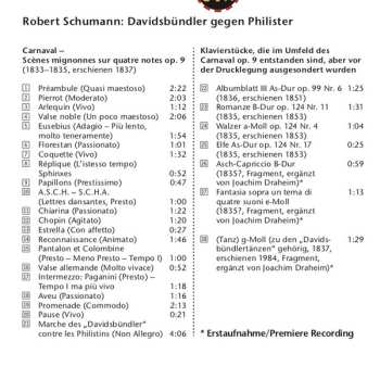CD Robert Schumann: Davidsbündler Gegen Philister
