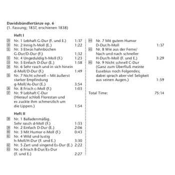 CD Robert Schumann: Davidsbündler Gegen Philister