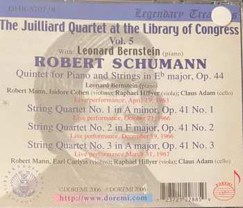 2CD Robert Schumann: Live At The Library Of Congress Vol.5 : Piano Quintet Op. 44 / String Quartets Op. 41 