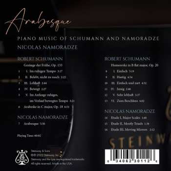 CD Robert Schumann: Arabesque: Piano Music Of Schumann And Namoradze