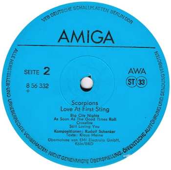 LP Scorpions: Love At First Sting