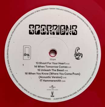 2LP Scorpions: Rock Believer LTD