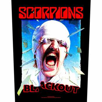 Merch Scorpions: Nášivka na chrbát Blackout