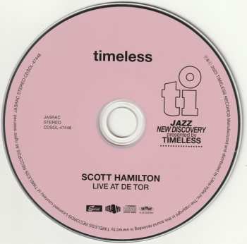CD Scott Hamilton: Live At De Tor LTD