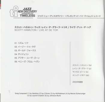 CD Scott Hamilton: Live At De Tor LTD