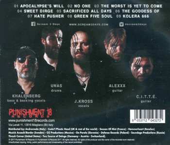 CD Scream 3 Days: Kolera 666