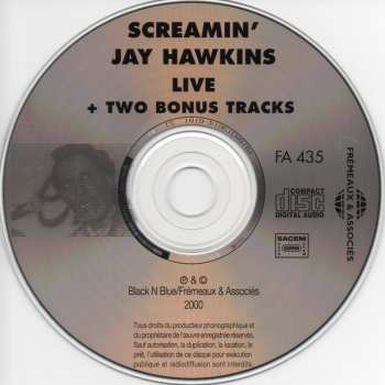 CD Screamin' Jay Hawkins: Live