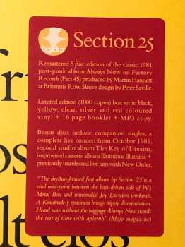 5LP/Box Set Section 25: Always Now DLX | LTD | CLR