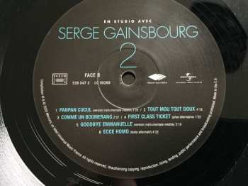 LP Serge Gainsbourg: En Studio Avec Serge Gainsbourg 2