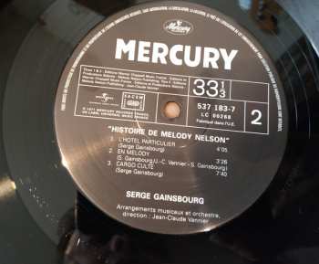 LP Serge Gainsbourg: Histoire De Melody Nelson