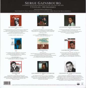 9LP/Box Set Serge Gainsbourg: Intégrale Des Enregistrements Studio, Volume 1 : 1958-1970  LTD