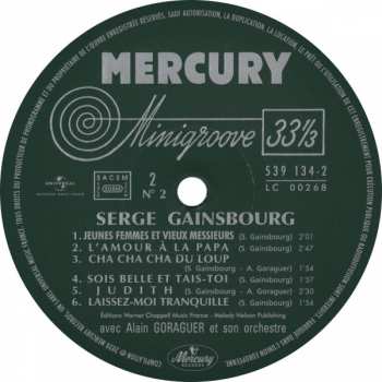 9LP/Box Set Serge Gainsbourg: Intégrale Des Enregistrements Studio, Volume 1 : 1958-1970  LTD