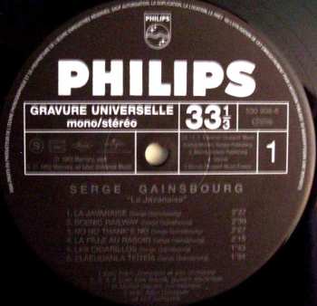 LP Serge Gainsbourg: La Javanaise