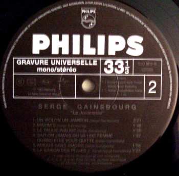 LP Serge Gainsbourg: La Javanaise