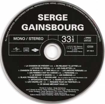 12CD/Box Set Serge Gainsbourg: L'Essentiel Des Albums Studio