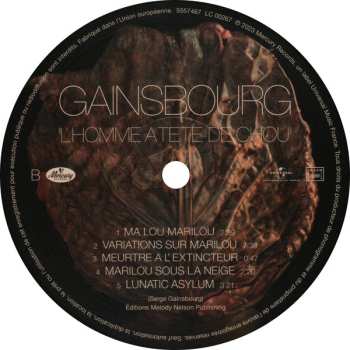 2LP Serge Gainsbourg: L'Homme À Tête De Chou DLX