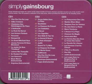 3CD/Box Set Serge Gainsbourg: Simply Gainsbourg (3 CDs From The Genius Of Chanson)