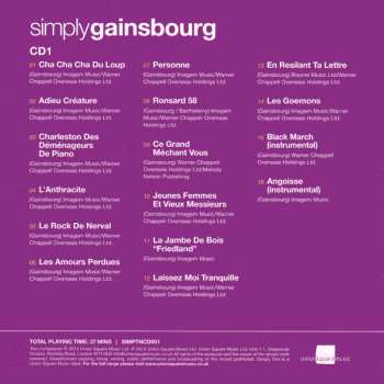 3CD/Box Set Serge Gainsbourg: Simply Gainsbourg (3 CDs From The Genius Of Chanson)