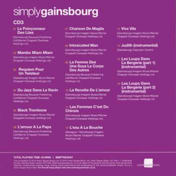 3CD/Box Set Serge Gainsbourg: Simply Gainsbourg (3 CDs From The Genius Of Chanson)