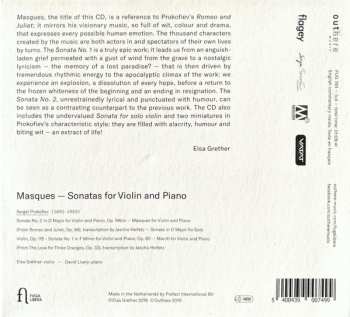 CD Sergei Prokofiev: Masques — Sonatas For Violin And Piano