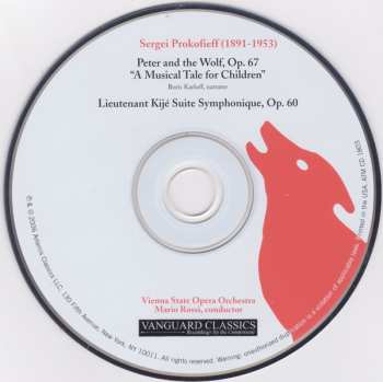 CD Sergei Prokofiev: Peter And The Wolf / Lieutenant Kijé