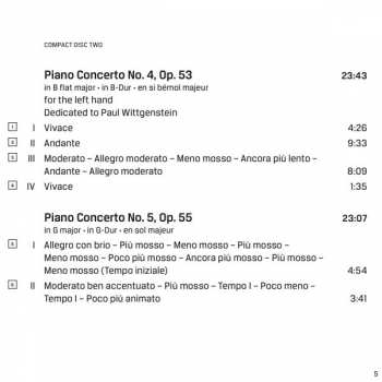2CD Sergei Prokofiev: Piano Concertos Nos 1-5