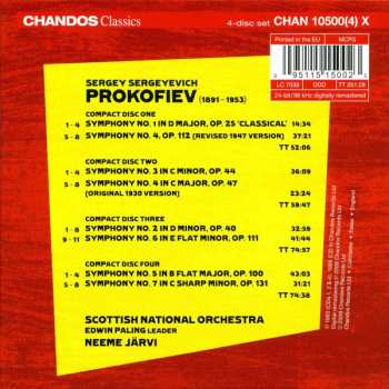 4CD/Box Set Sergei Prokofiev: The Complete Symphonies