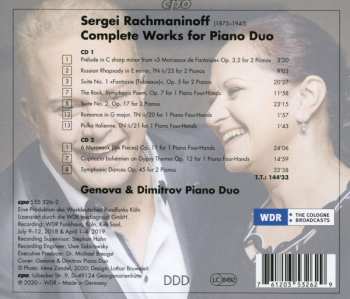 2CD Sergei Vasilyevich Rachmaninoff: Complete Works For Piano Duo