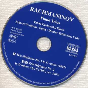 CD Sergei Vasilyevich Rachmaninoff: Piano Trios