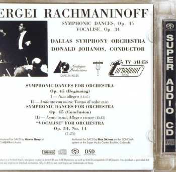 SACD Sergei Vasilyevich Rachmaninoff: Symphonic Dances Op. 45 / Vocalise Op. 34, No. 14