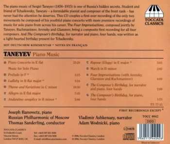 CD Vladimir Ashkenazy: Piano Concerto In E Flat Major, Music For Solo Piano, Four Improvisations, The Composer’s Birthday